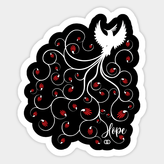 Hope Love Peace Christmas Sticker by Abri Designs